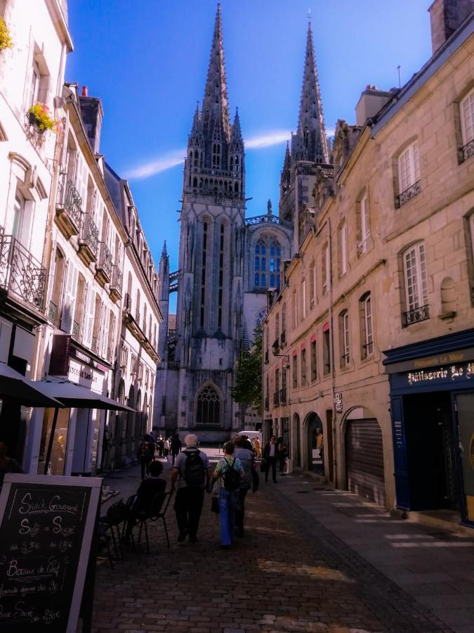 Les Roches Du Cabellou 150M De La Mer コンカルノー エクステリア 写真